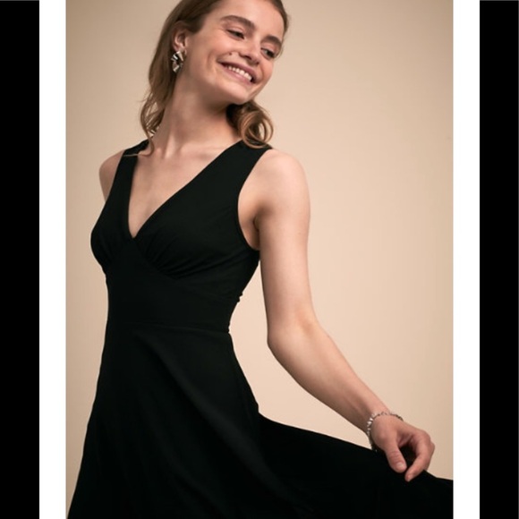 NWT BHLDN Capulet Dress Black Medium - Picture 2 of 16